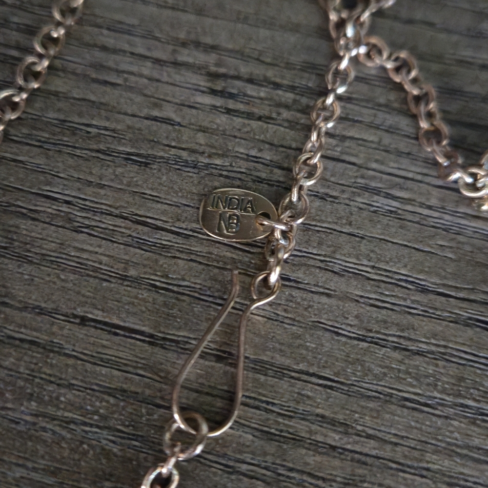NICKY BUTLER NB Designer RETIRED Vintage 18" Bronze Collection Chain Necklace - Picture 12 of 12